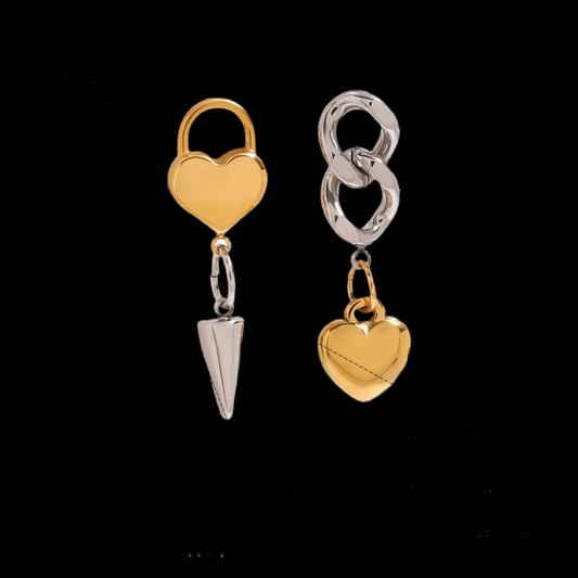 Lock & Chain Love Earrings