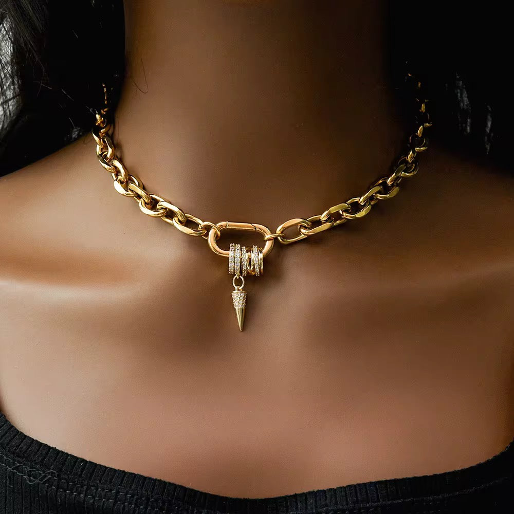 Chunky Charm Necklace