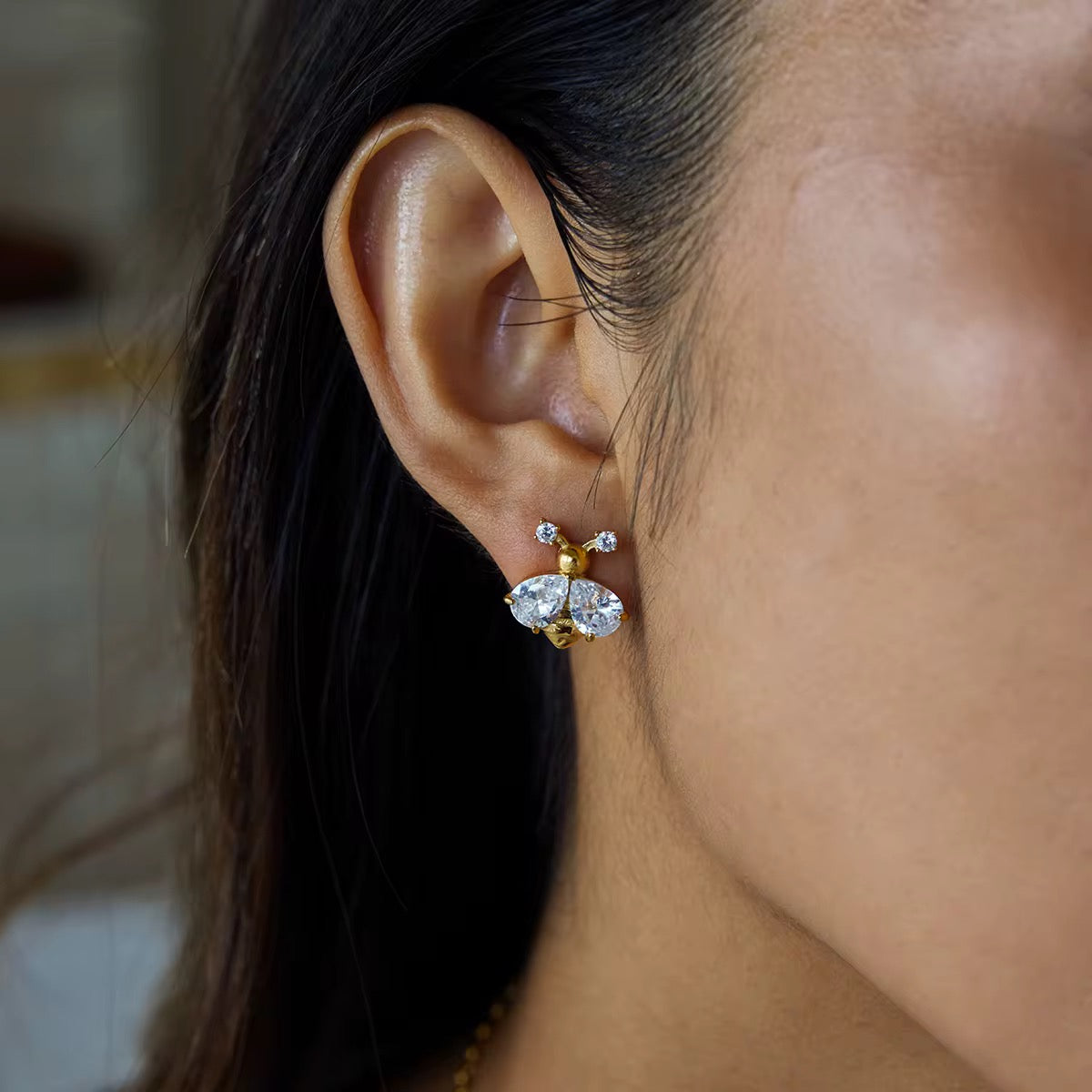 Queen Bee Sparkle Studs