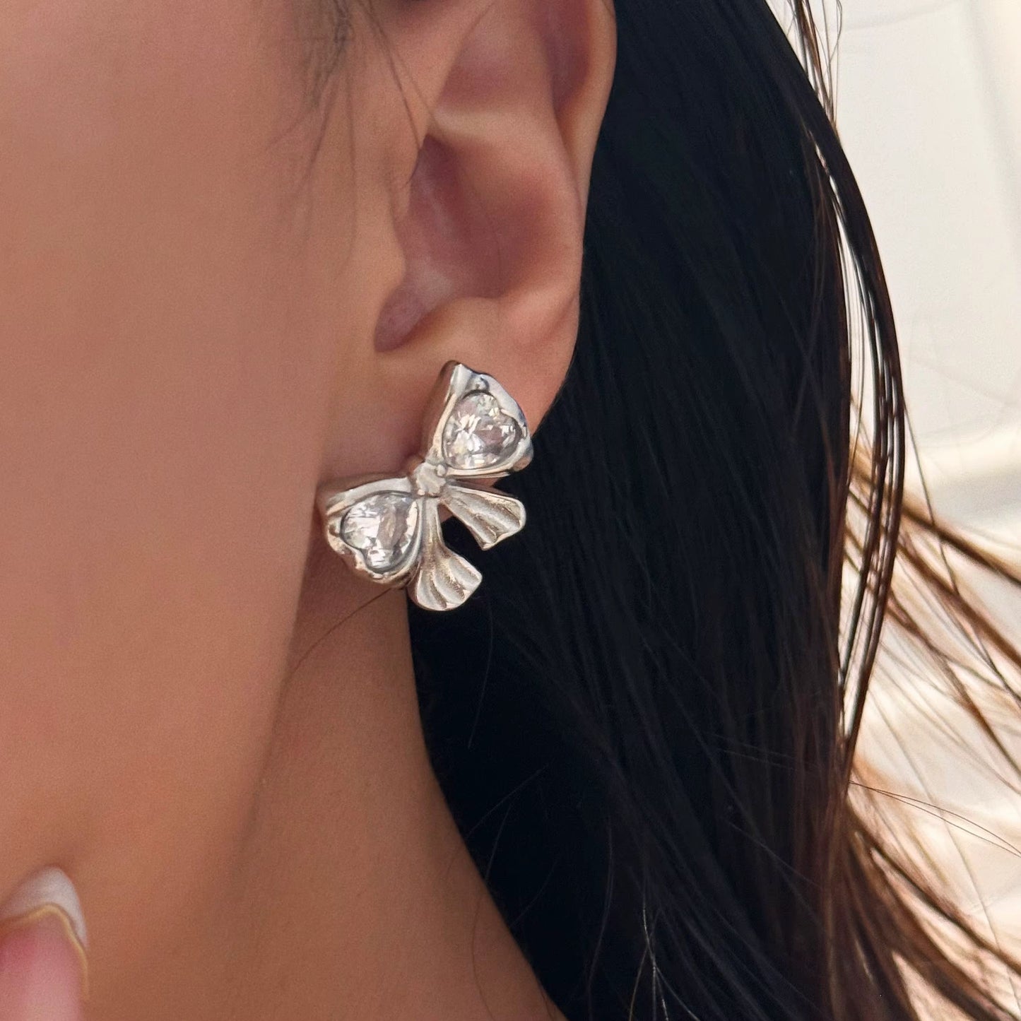 The Belle Bow Sparkle Studs
