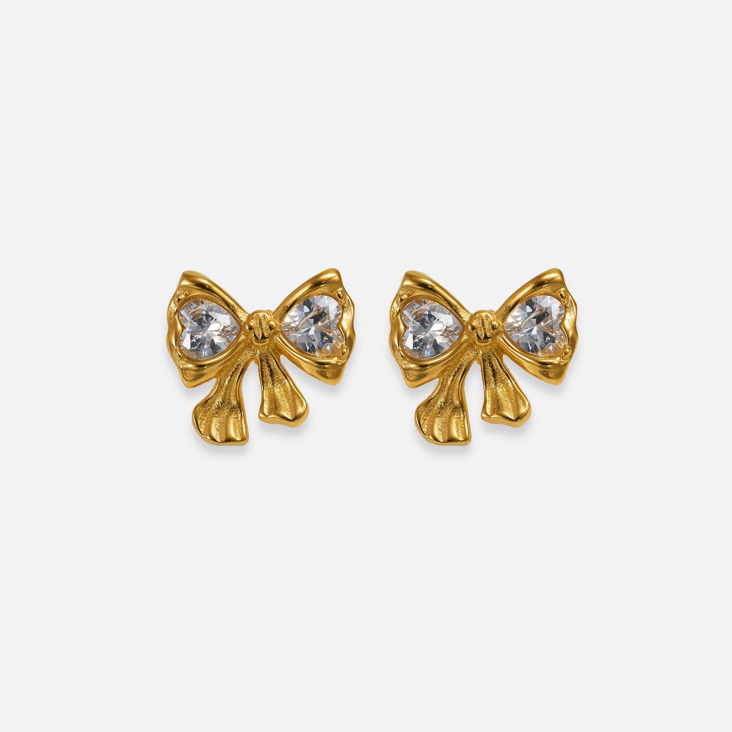 The Belle Bow Sparkle Studs