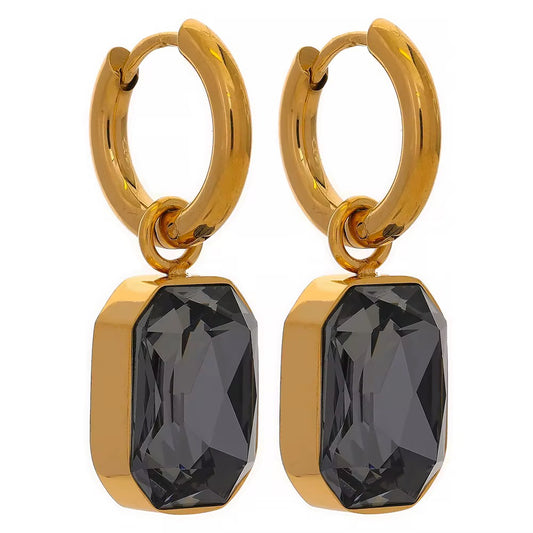 Gemstone Glow Hoops