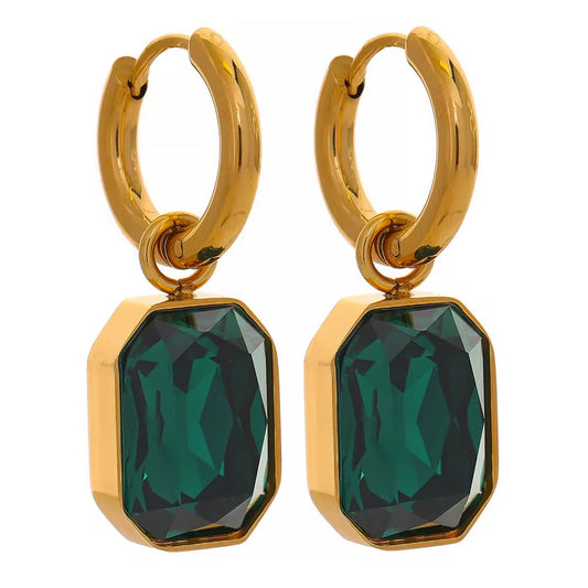 Gemstone Glow Hoops