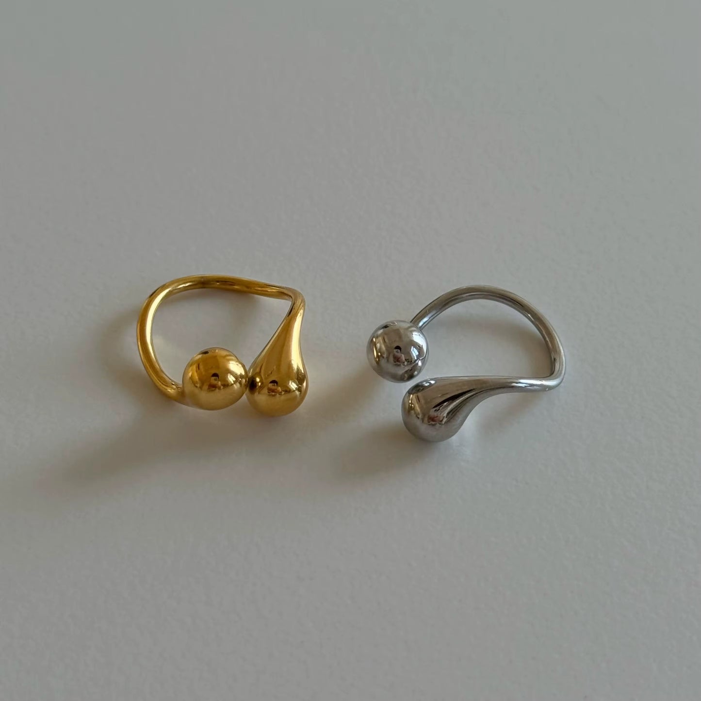 Sculpted Adjustable Cuff Ring