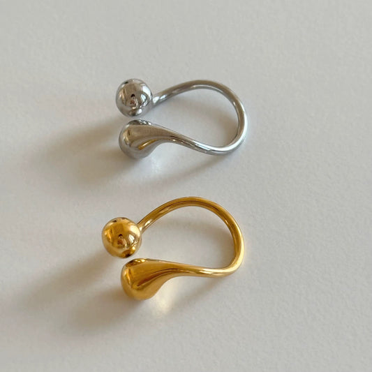 Sculpted Adjustable Cuff Ring