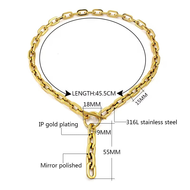 Beaux Bold Toggle Necklace