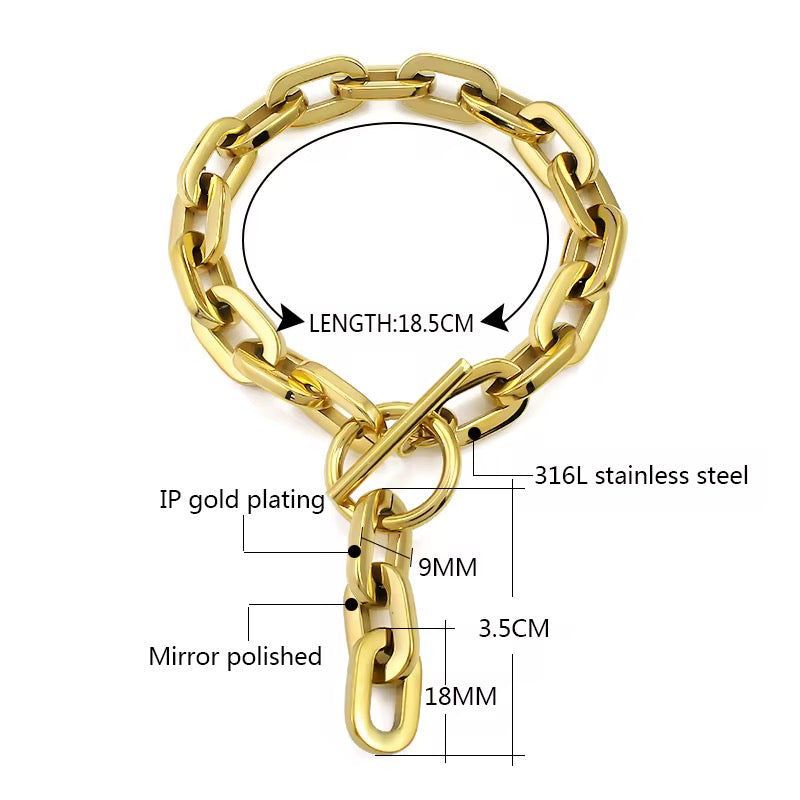 Beaux Toggle Link Bracelet